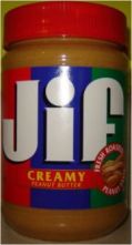 Jar of Jif Peanut Butter